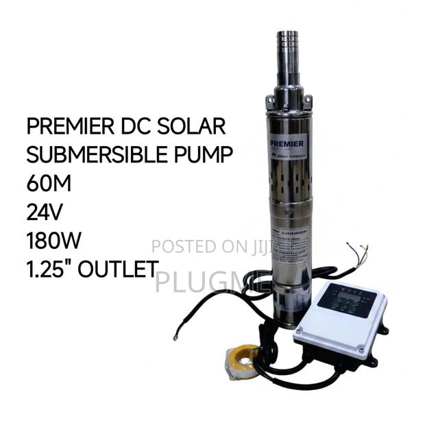 Premier Dc Solar Submersible 60m Head 180w Water Pump