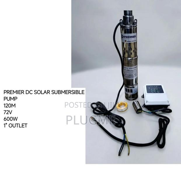 Premier Solar Submersible 120m Head 600w 72v Water Pump