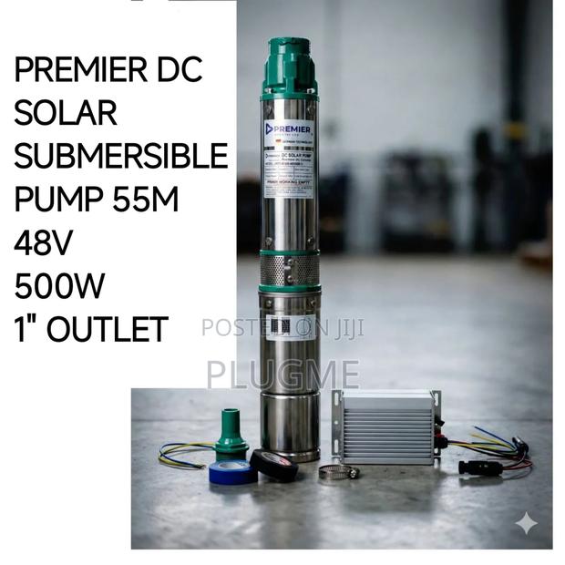 Premier Dc Solar Submersible 55m 500w Water Pump