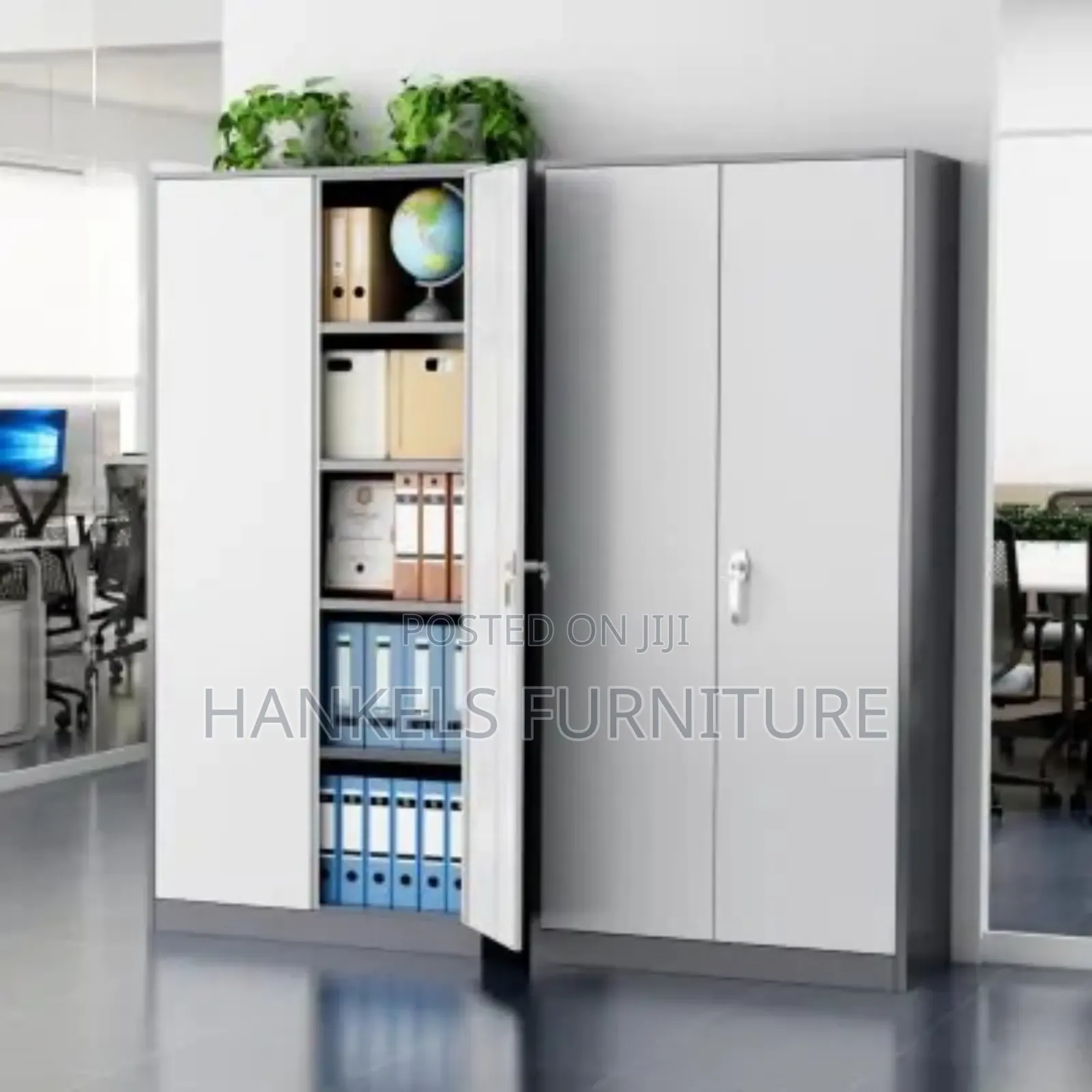 Heavy-Duty 2-Door Steel Storage Cabinet