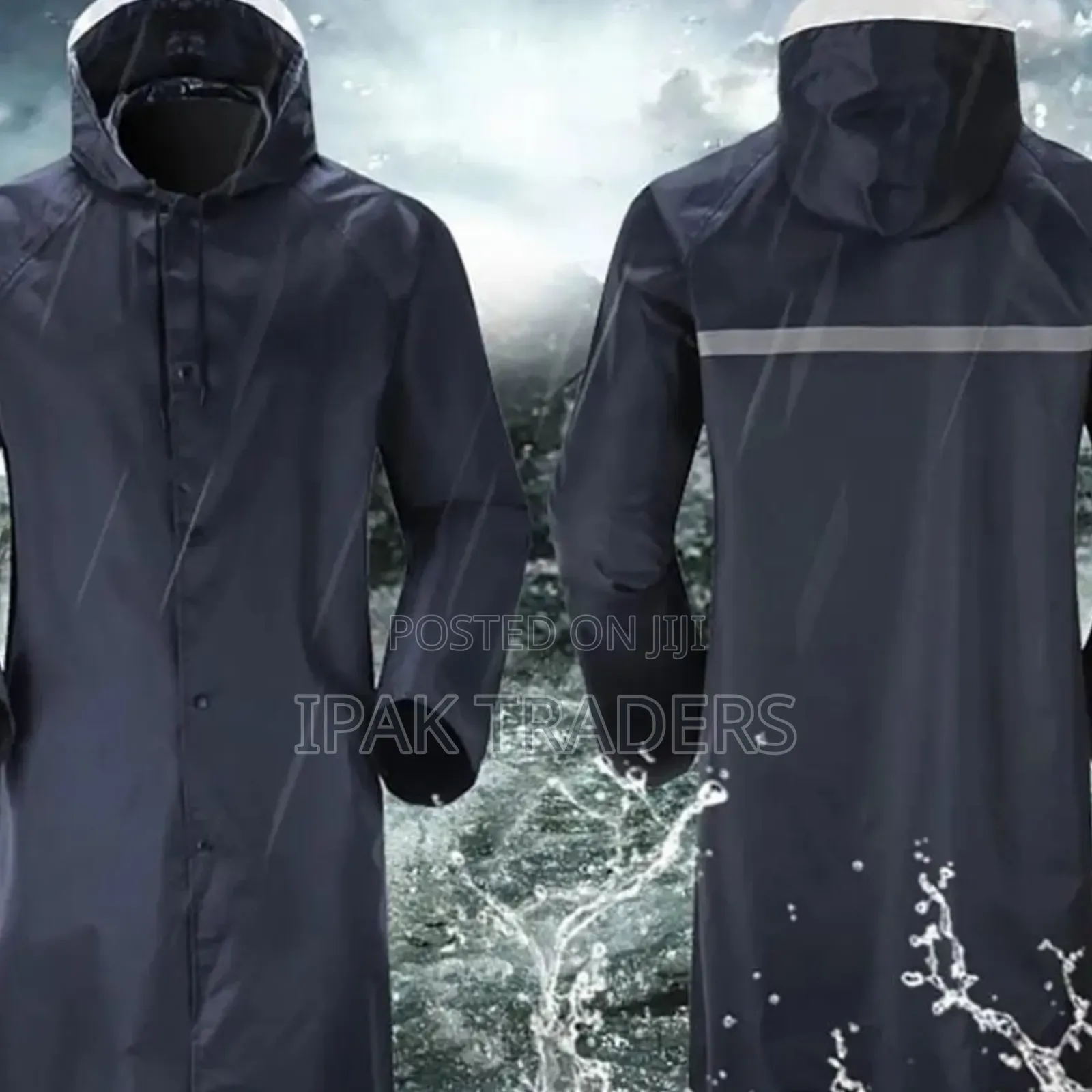 *Adult Raincoat With Cap .Very High Quality Length 110cms