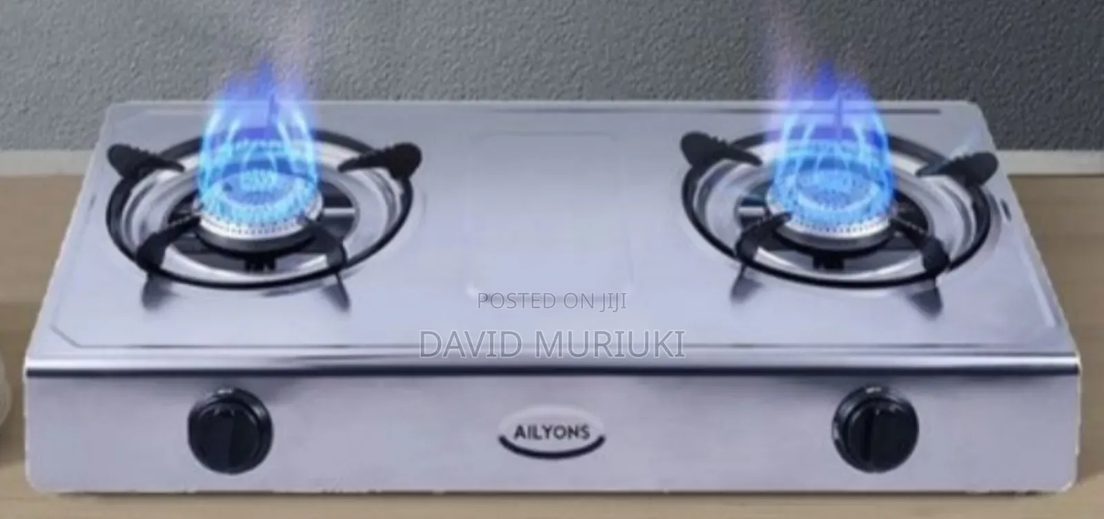 Modern Ailyons Table Top Metallic Two-Burners