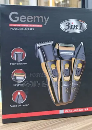Geemy_ Rechargeable Shaver and Trimmers Sets