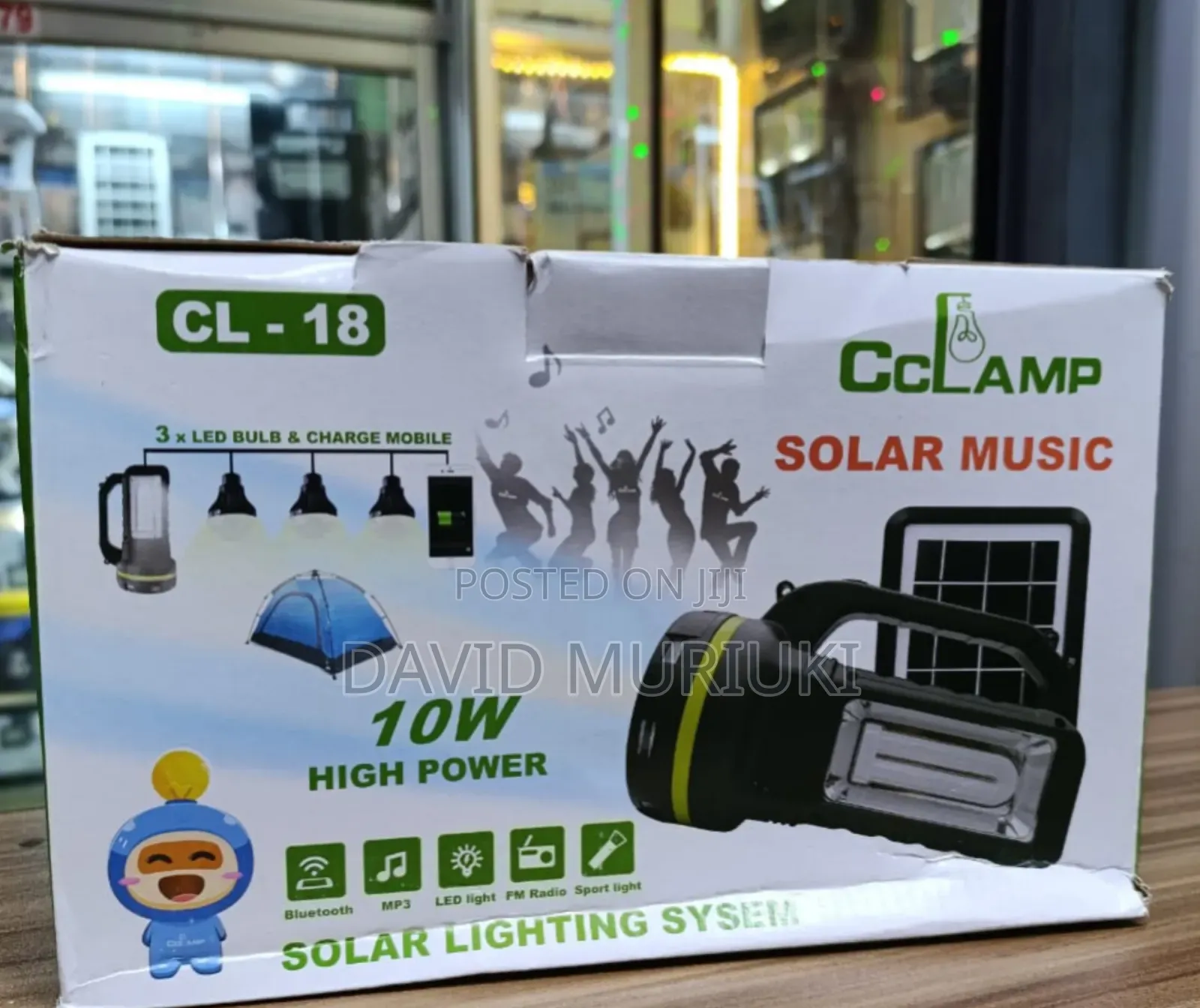 Cclamp Cl-18 Solar Lighting Systems With Radio