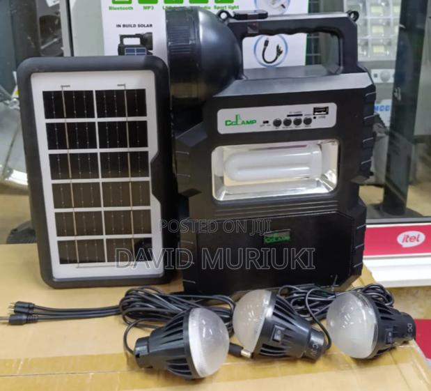 Cclamp Cl-810 Solar Lighting System Kit With 3 Led Lights,Bt Speakers - main view