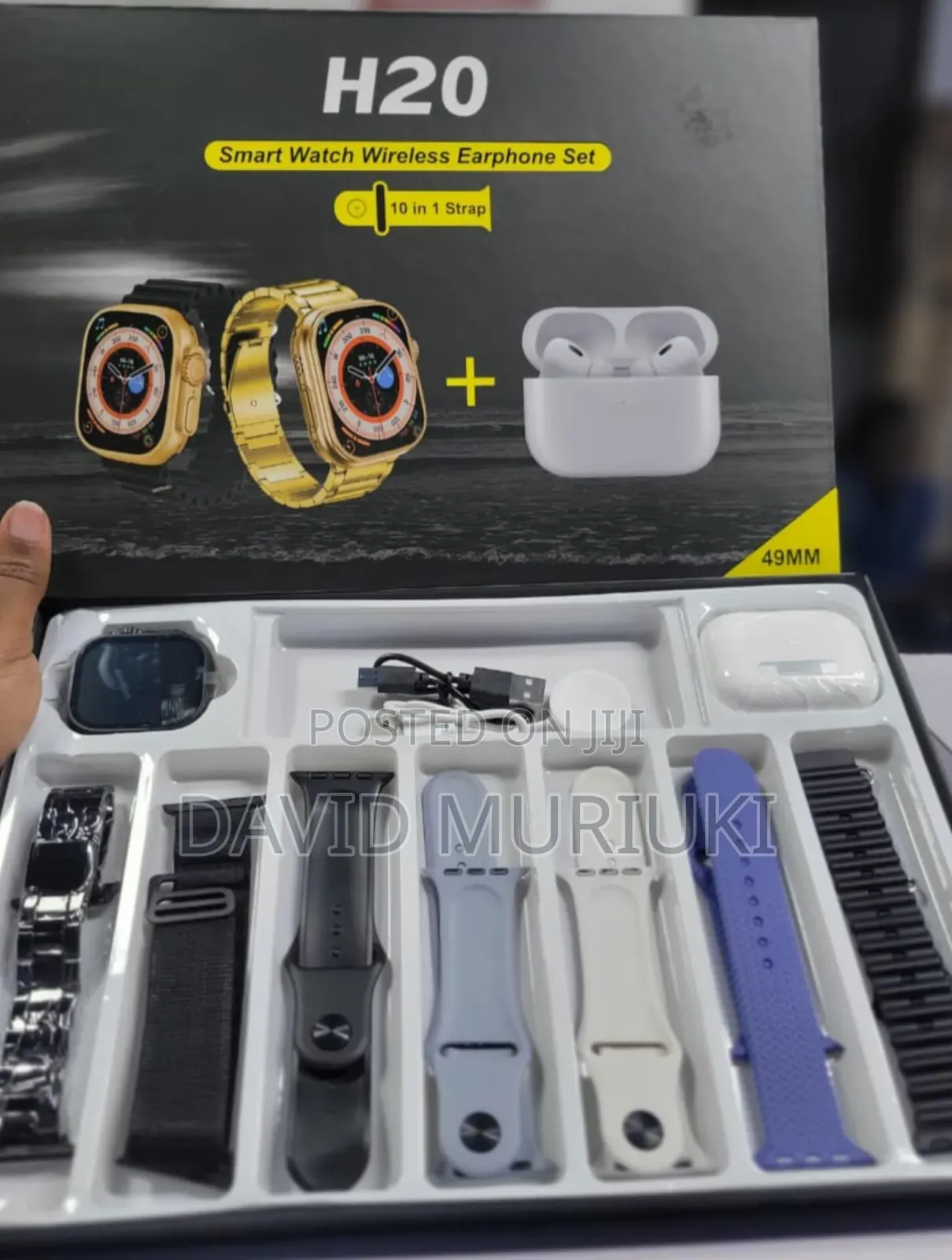 2 in 1 Strap Smart Watches With Free Earpods