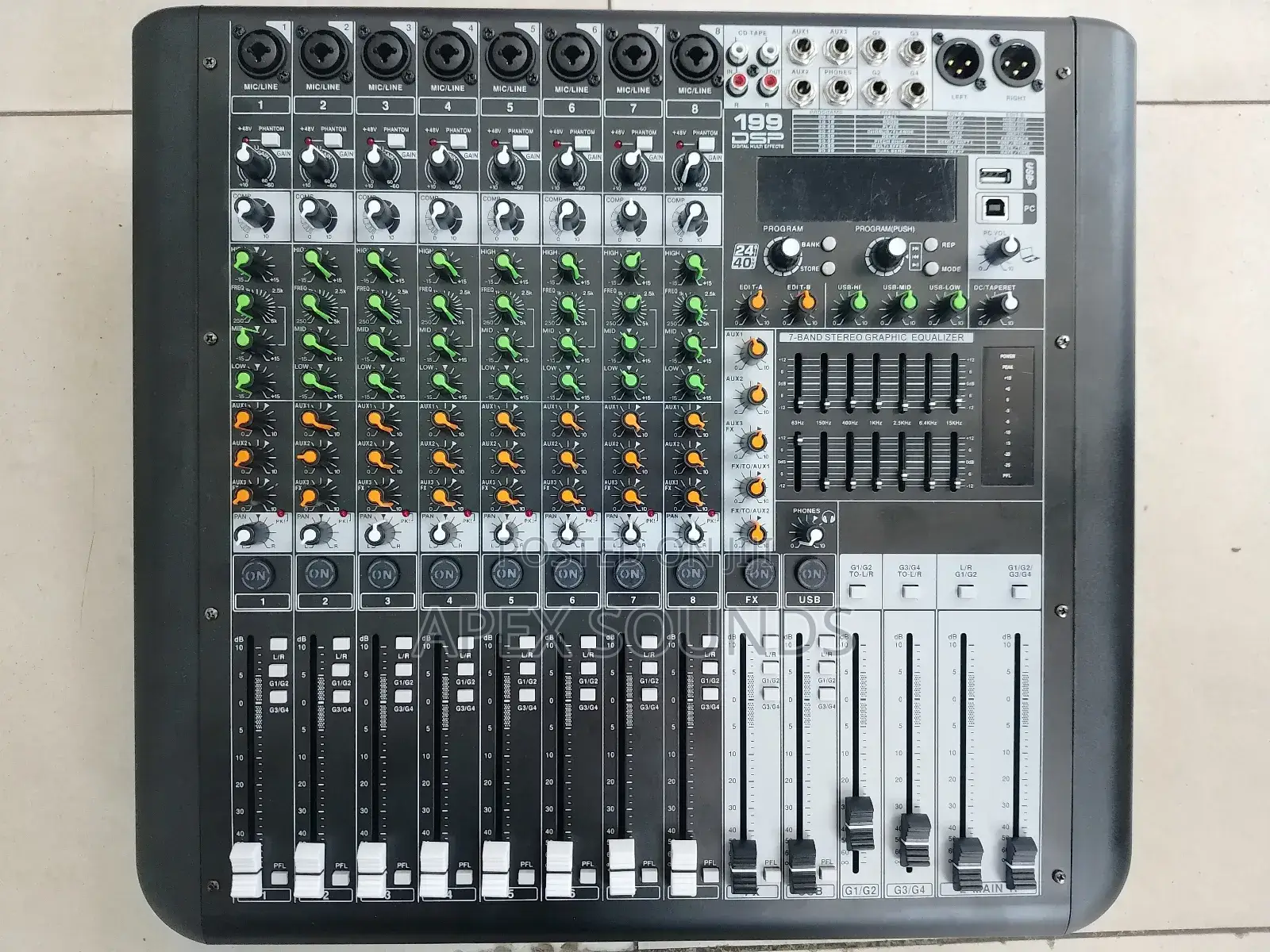 Powered Mixer 8channel