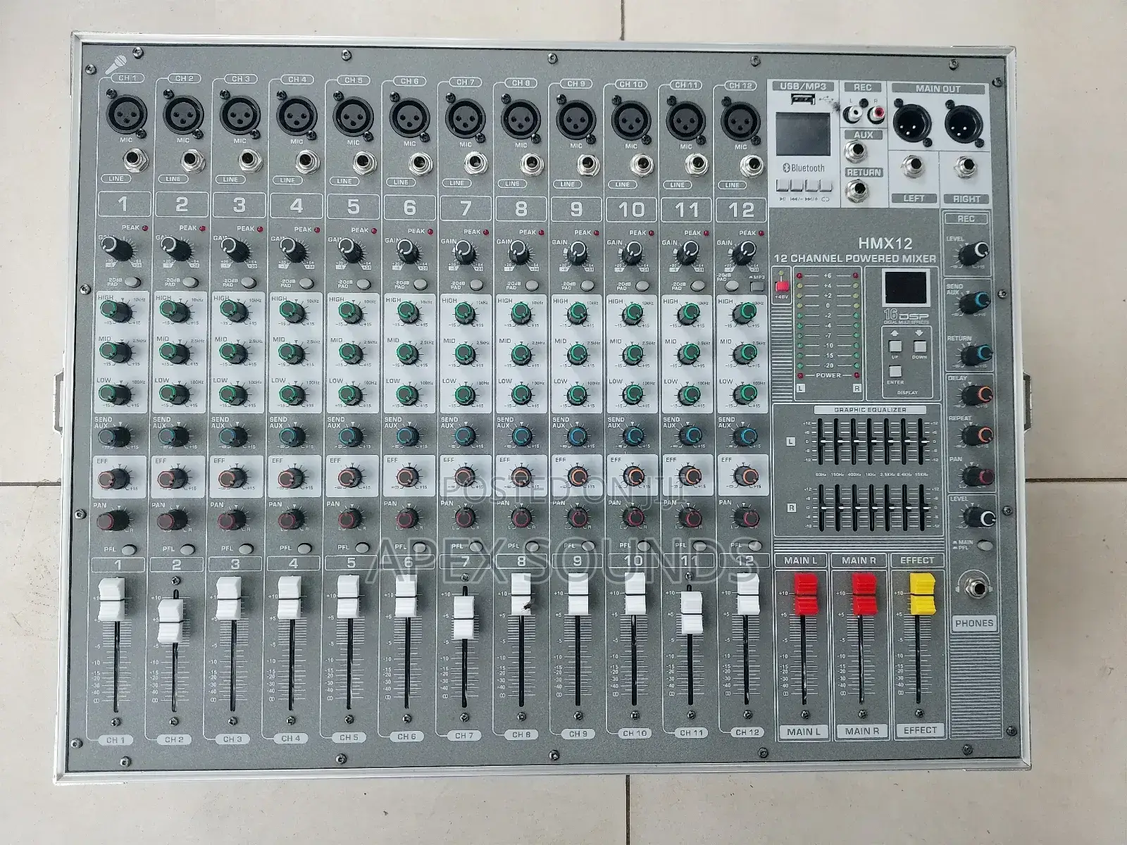 12channels Powered Briefcase Mixer