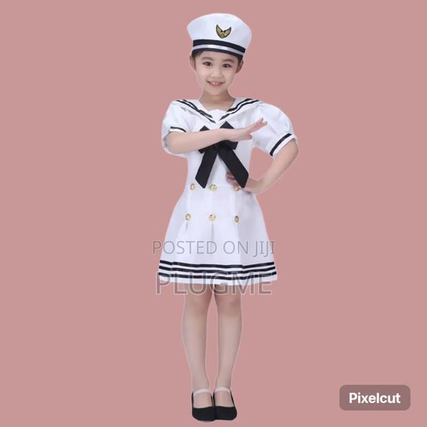 Professional Kids 4-12 Yrs Marine Hostess Host Sailor C.B.C Costume - thumbnail 3