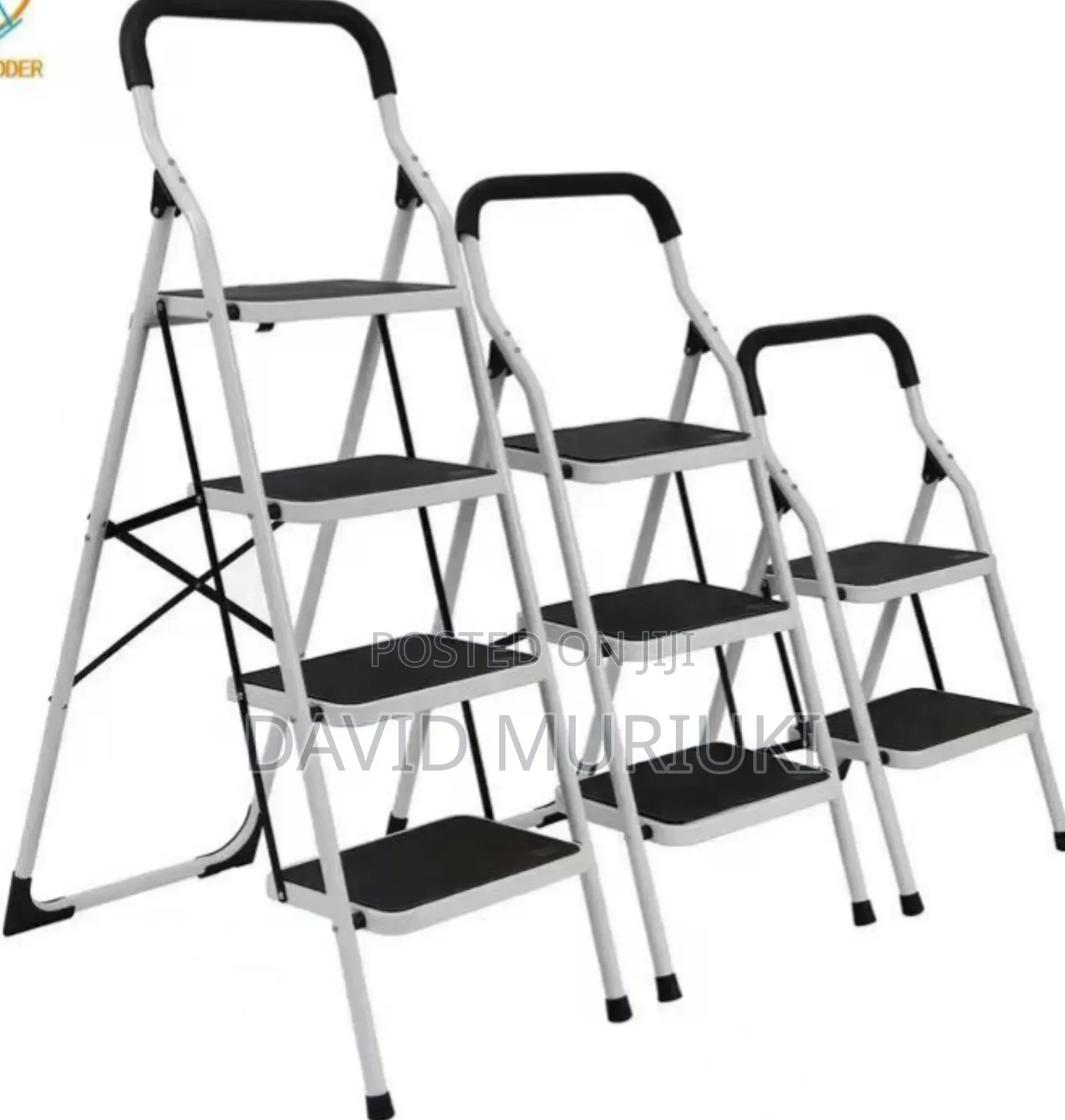 New Arrivals Heavy Duty Step Ladder White Colour 3 Step