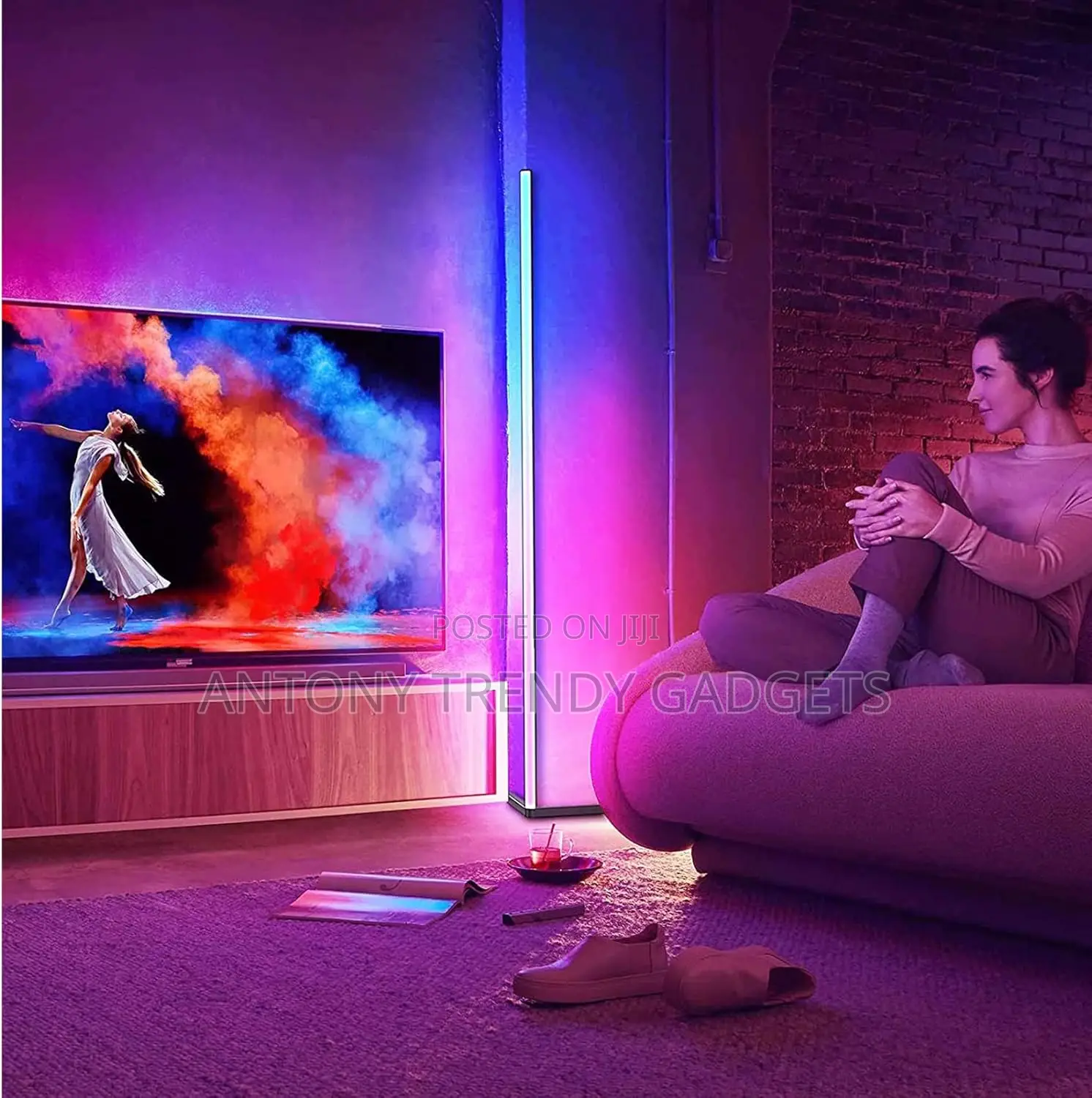 Rgb Led Floor Lamp Music Sync With Remote