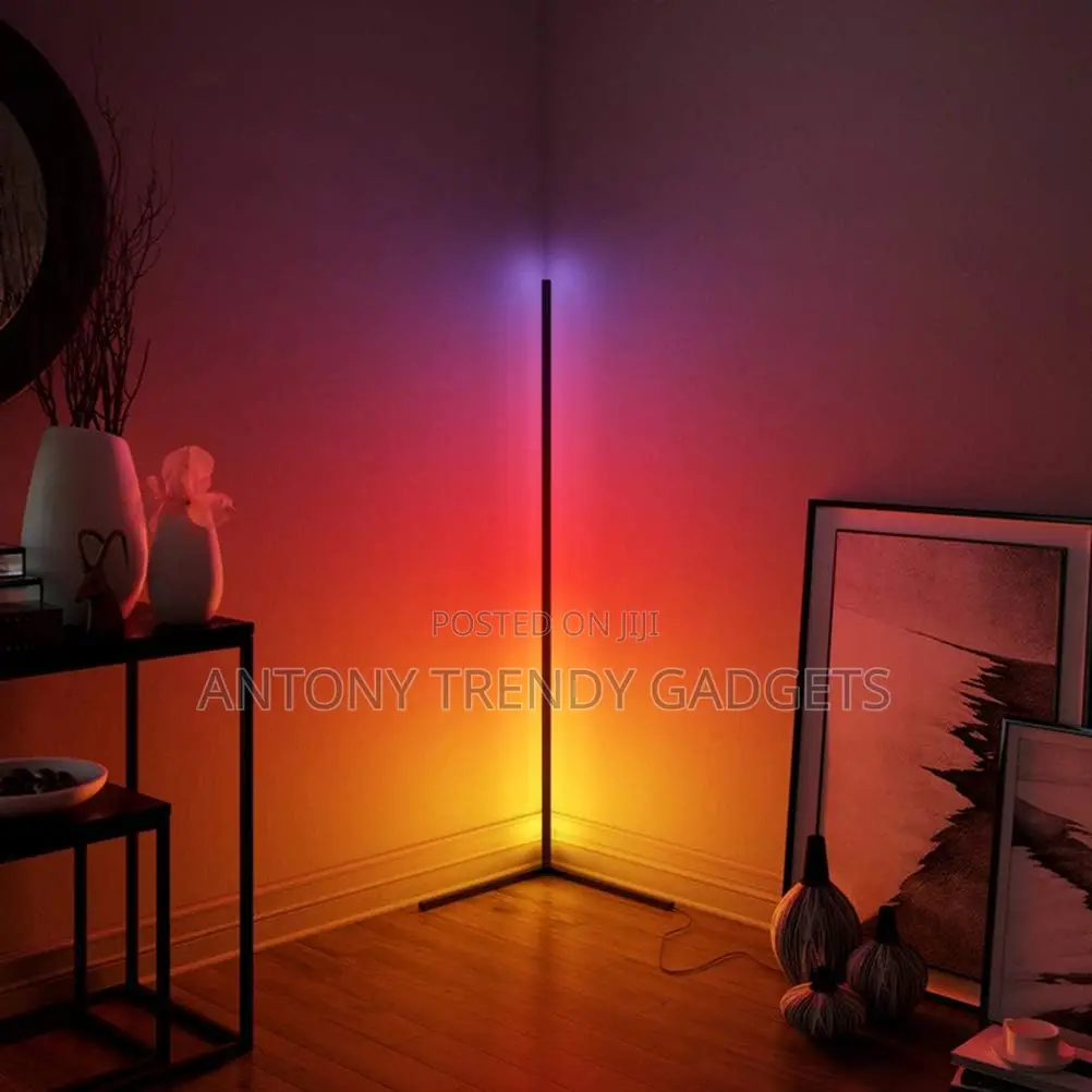 Modern Led Floor Lamp Music Sync Remote Control