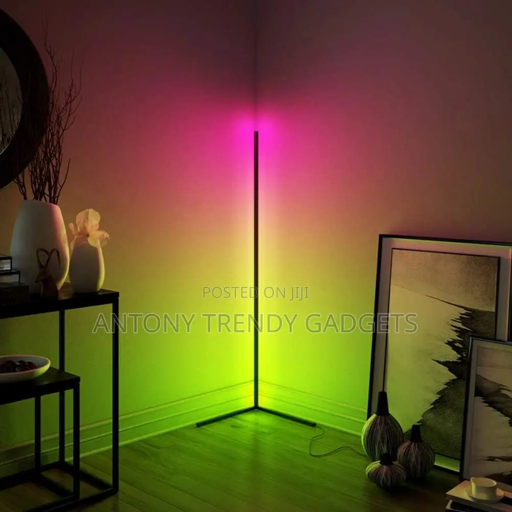 Modern Led Floor Lamp Music Sync Remote Control