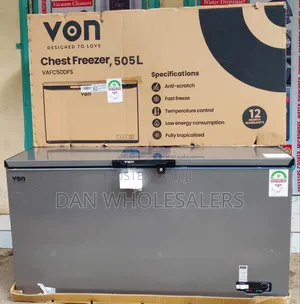 Von Deep Freezer 505 Litres Large Capacity,Fully Tropicalized,