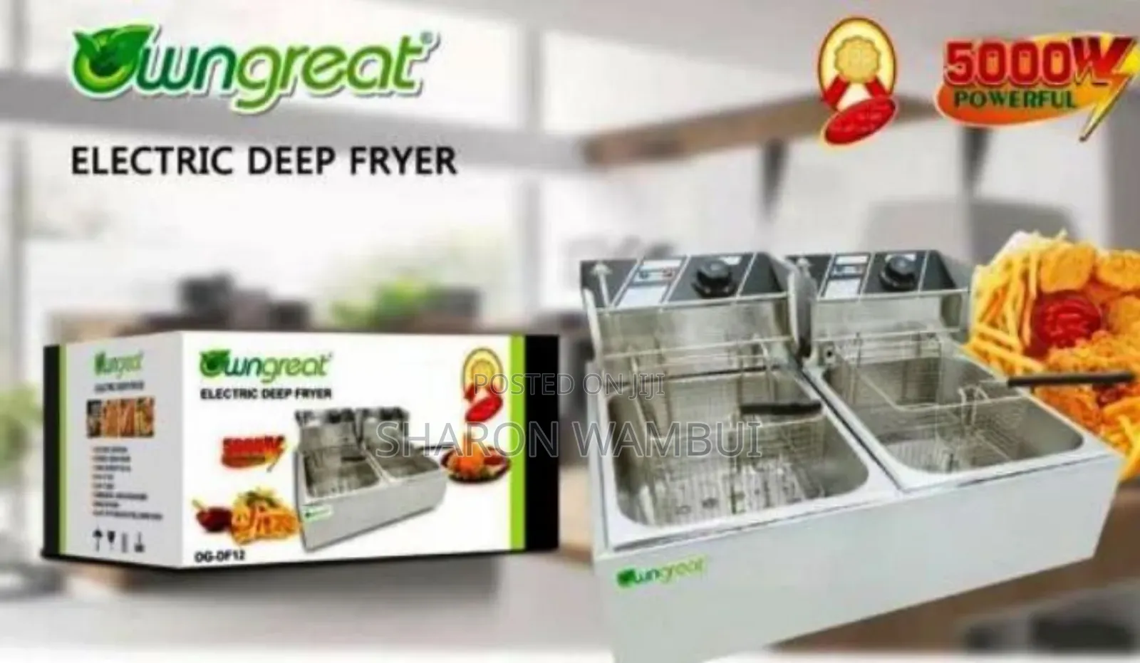 New 12l Double Deep Fryer 5000w/12l Double Deep Fryer 5000w