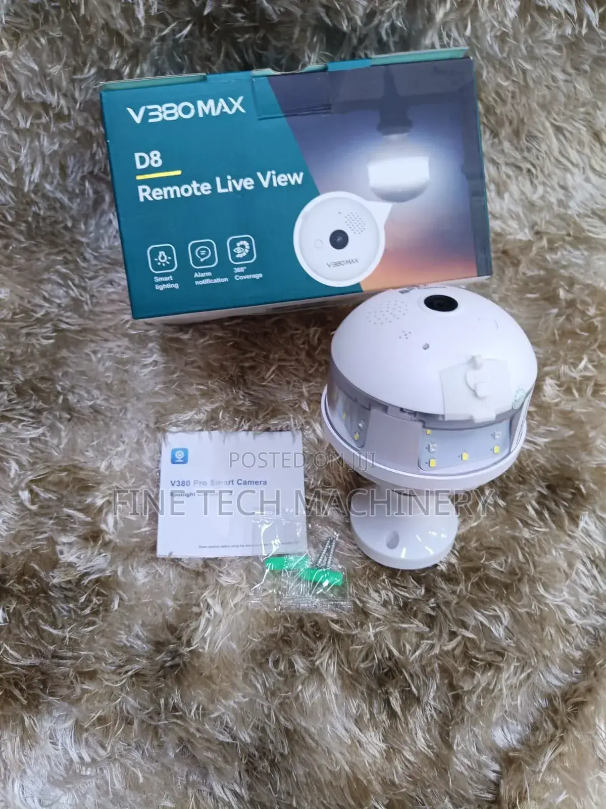 V380 Pro Hidden Bulb Camera With Lights