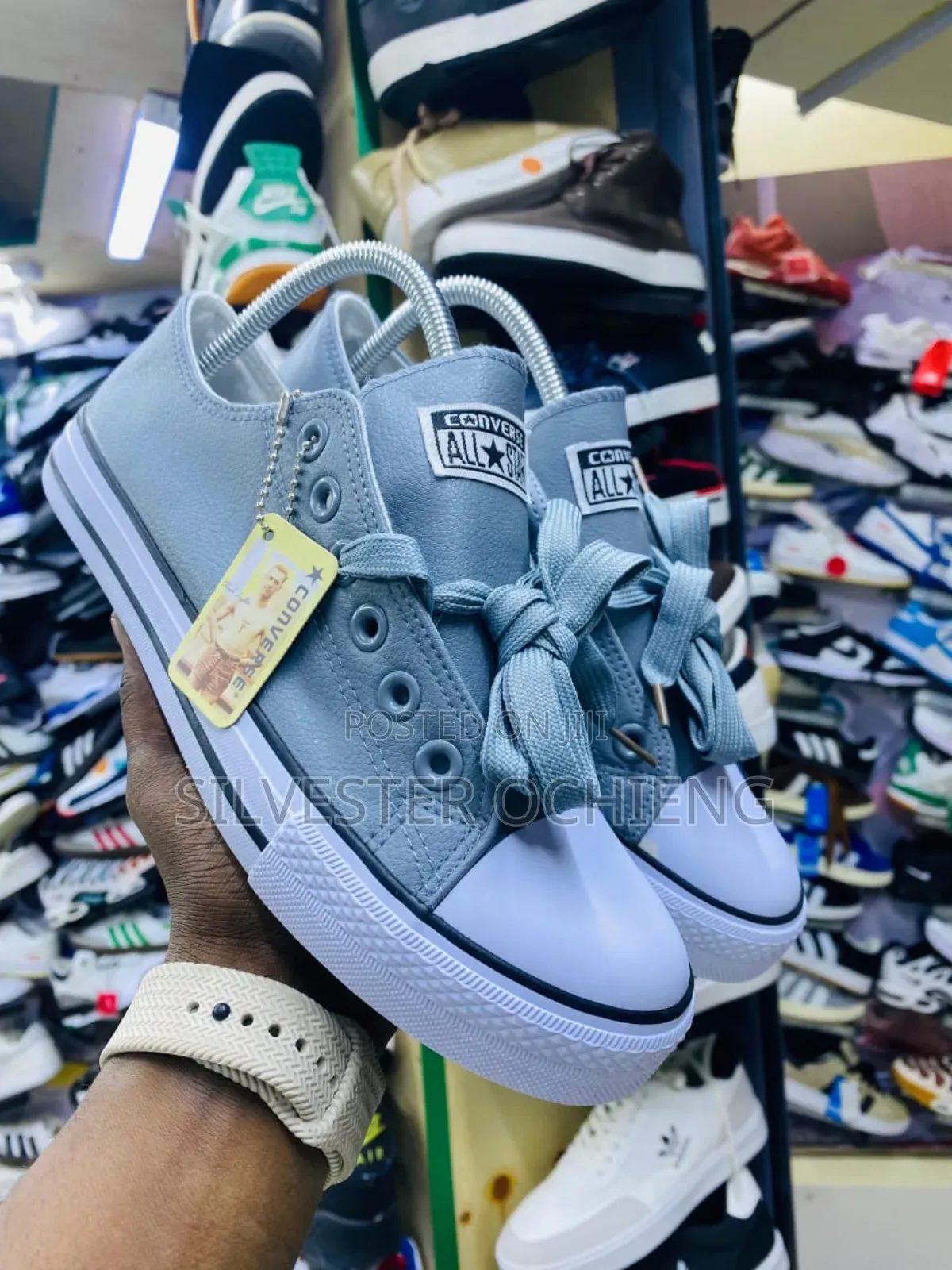Leather Converse