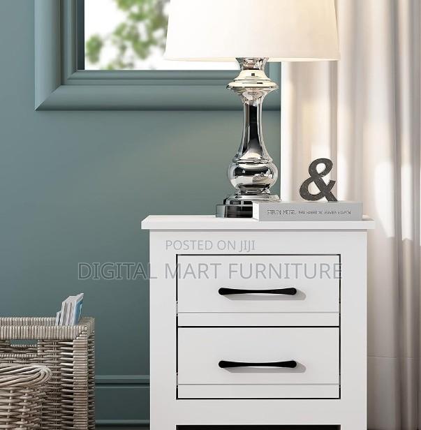 White Bedside Cabinet Refined Design - thumbnail 3