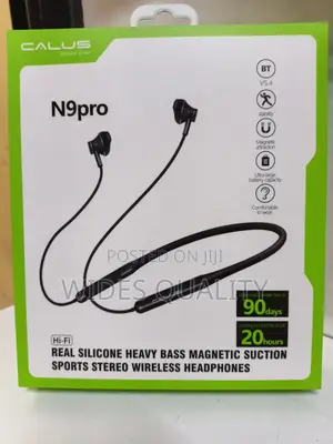 Wireless Headphones. Magnetic Neckband Earphones