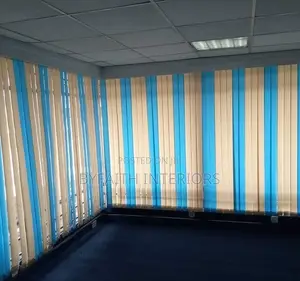Relaxing Space With Vertical Blinds
