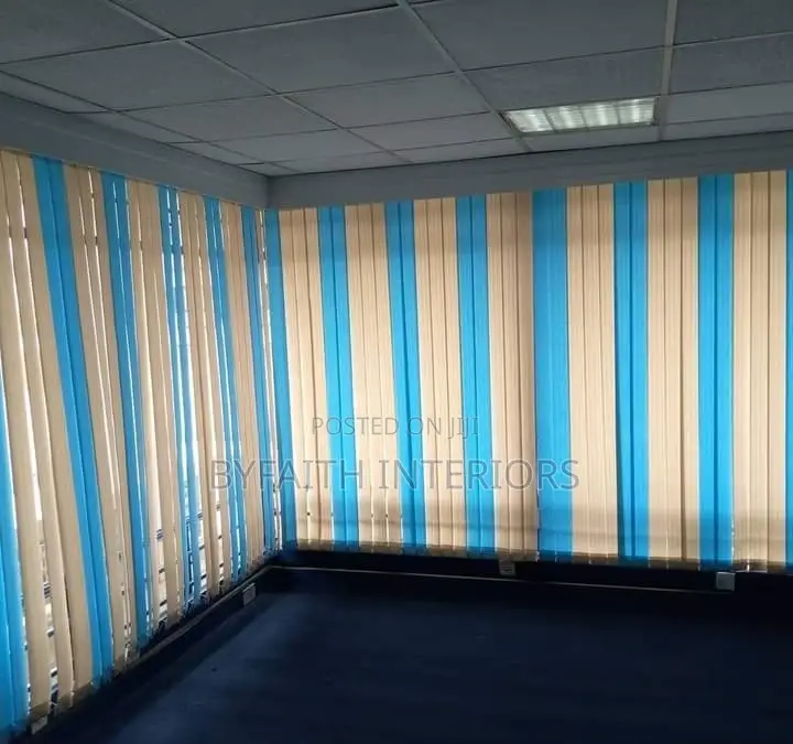 Relaxing Space With Vertical Blinds