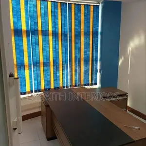 Relaxing Space With Vertical Blinds