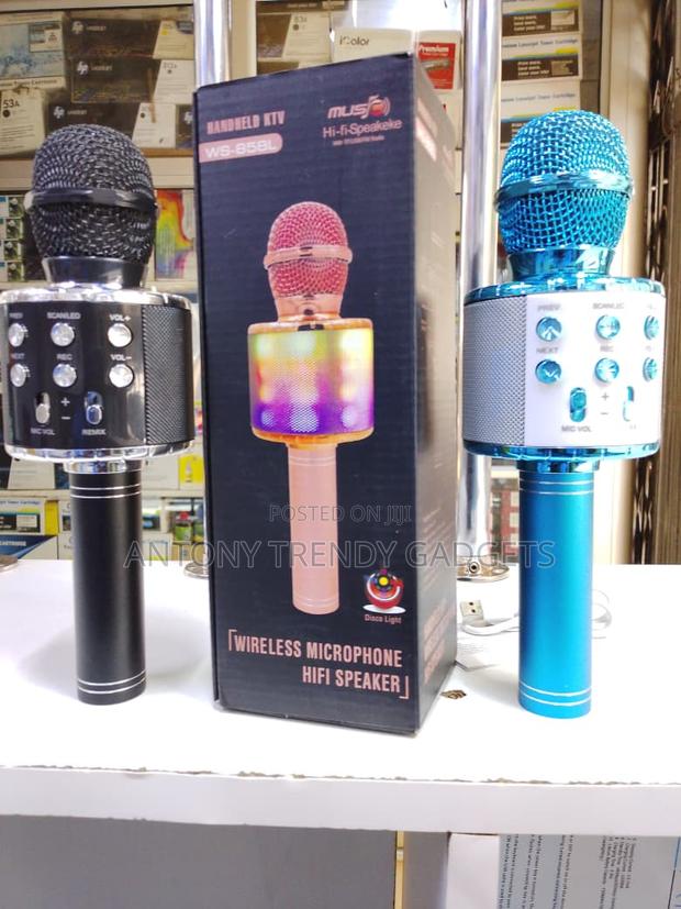 Portable Ktv Ws-858l Bluetooth Karaoke Mic Speaker - thumbnail 3