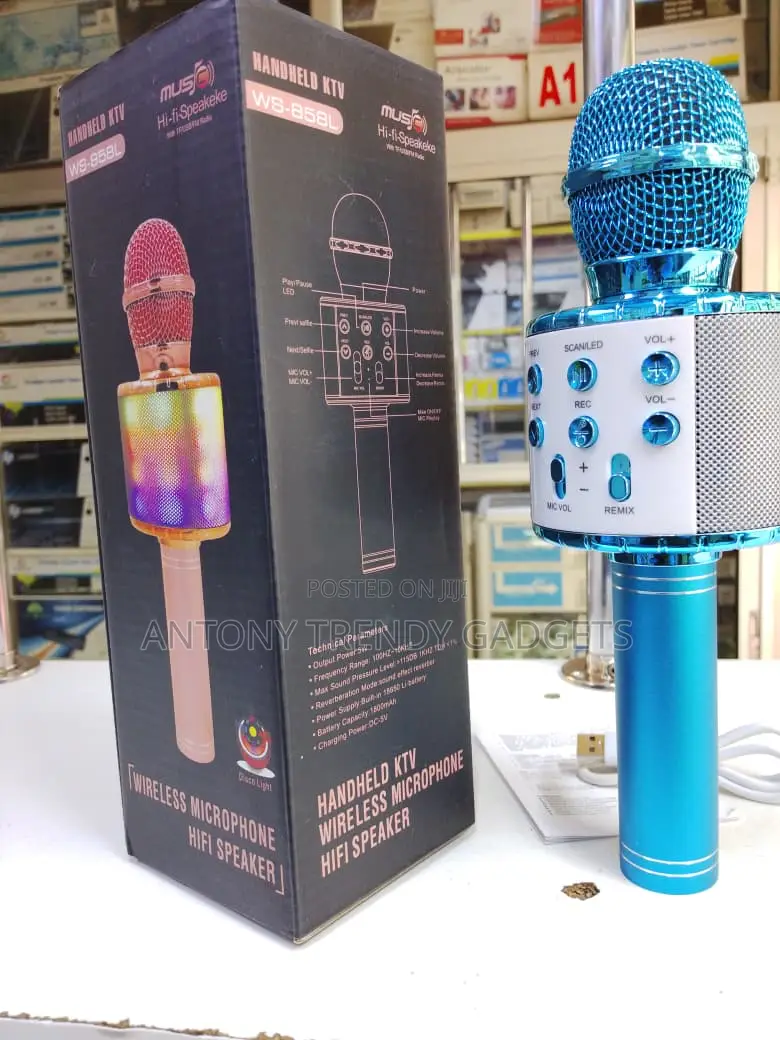 Ws-858l Handheld Ktv Wireless Bluetooth Karaoke Microphone