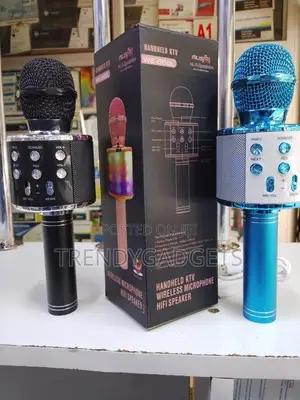 Bluetooth Karaoke Microphone Ws-858l With Echo Lights