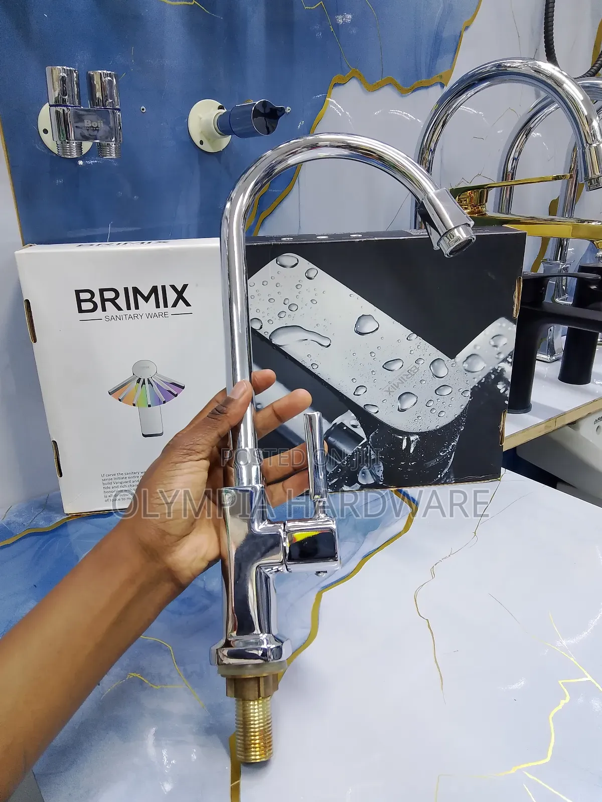 Brimix Kitchen Tap Silver (Pillar)