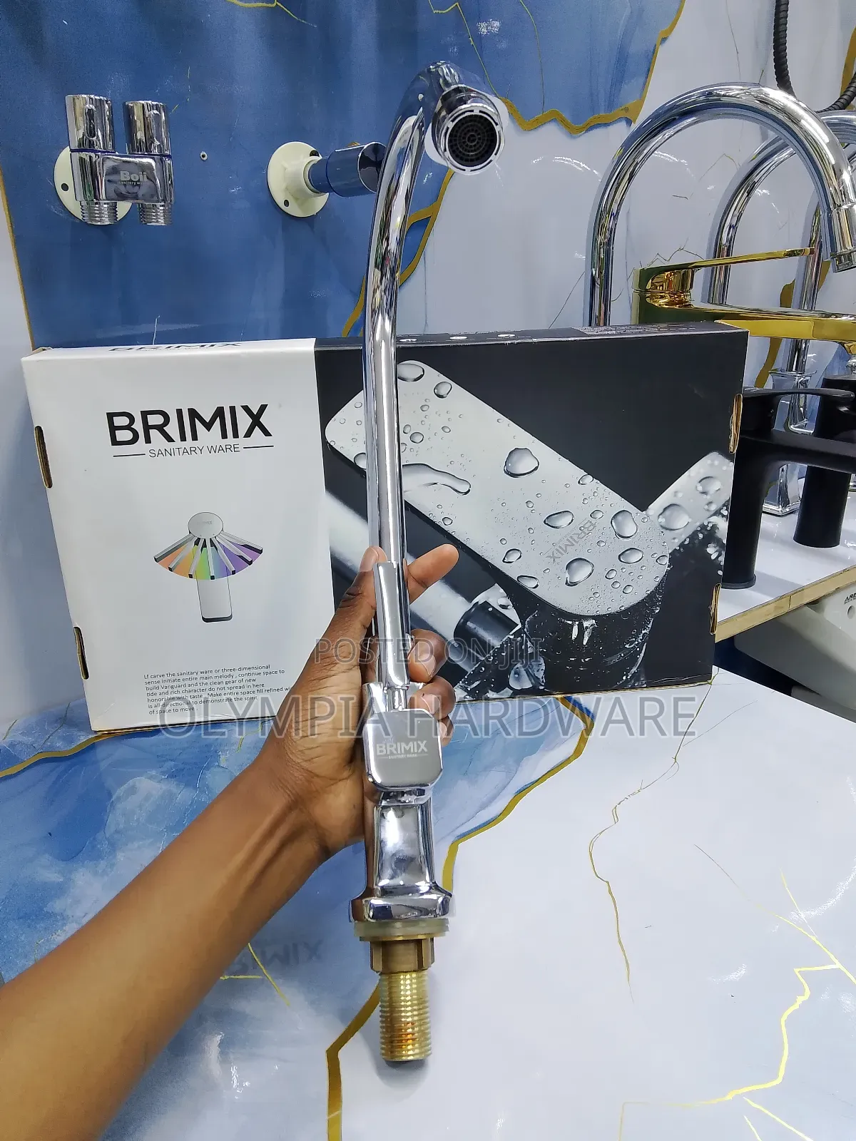 Brimix Kitchen Tap Silver (Pillar)