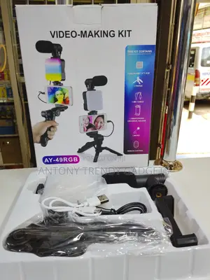 Ay-49 Rgb Video Making Kit For Smartphone Vlogging