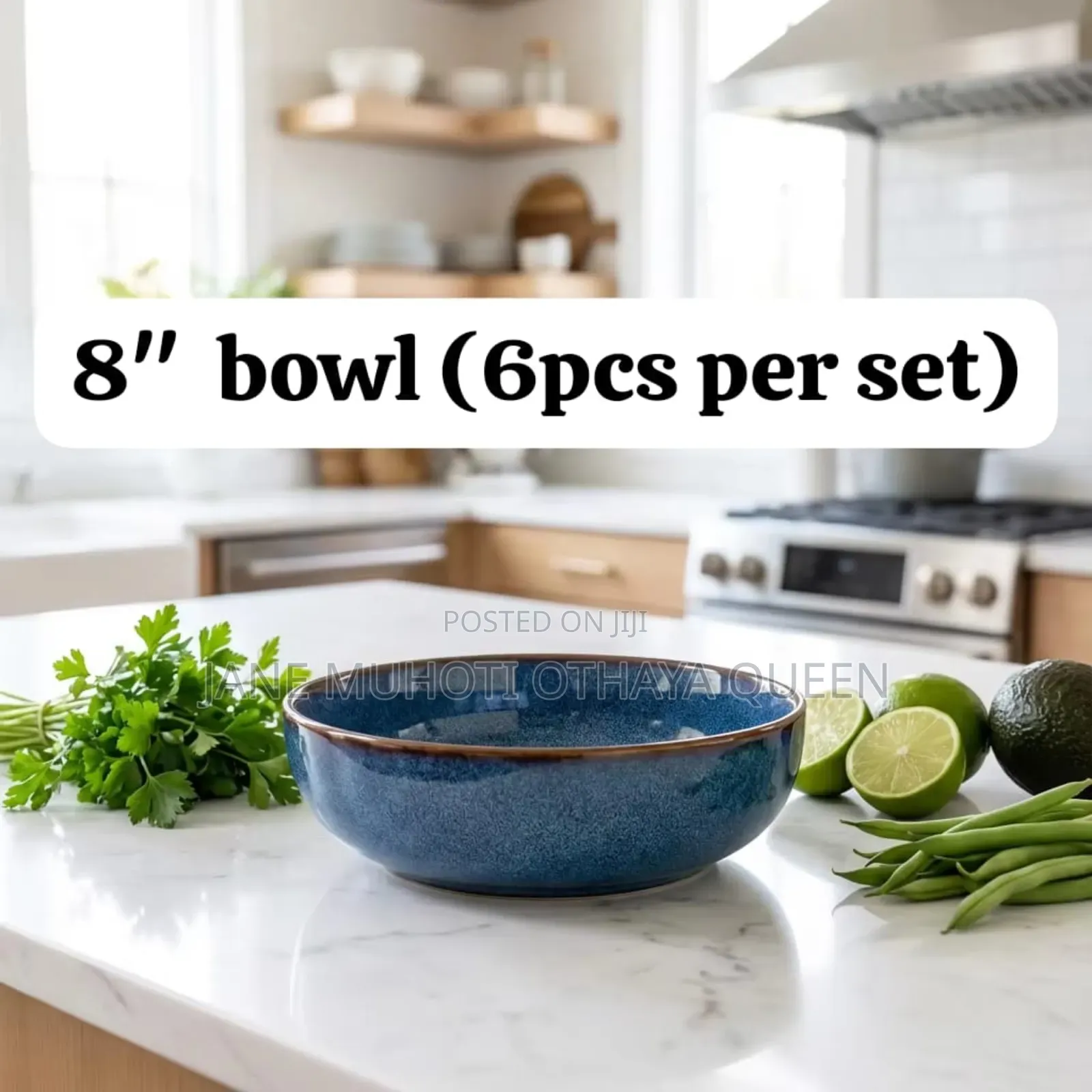 *6pc Marine Blue Bowls