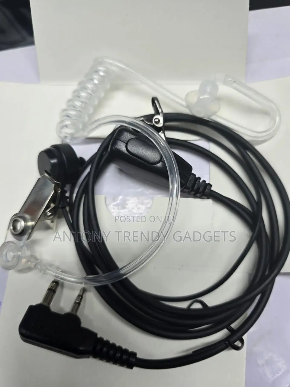 Fbi Security Radio Earpiece With Ptt Mic Baofeng