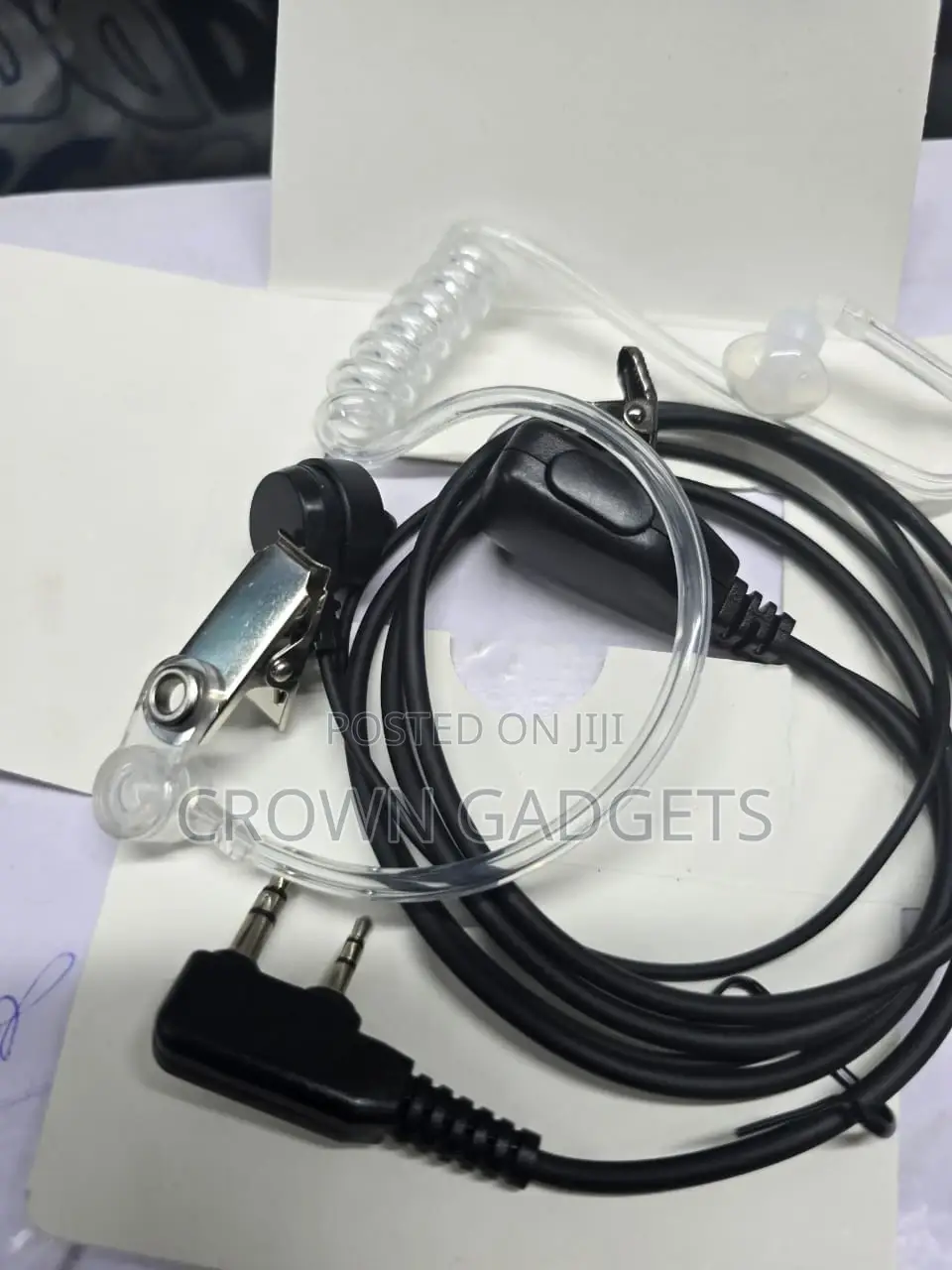Fbi Covert Acoustic Tube Earpiece Two-Way Radio