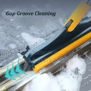 3-in-1 Floor Scrubbing v- Shaped Brush, Broom Squeegee