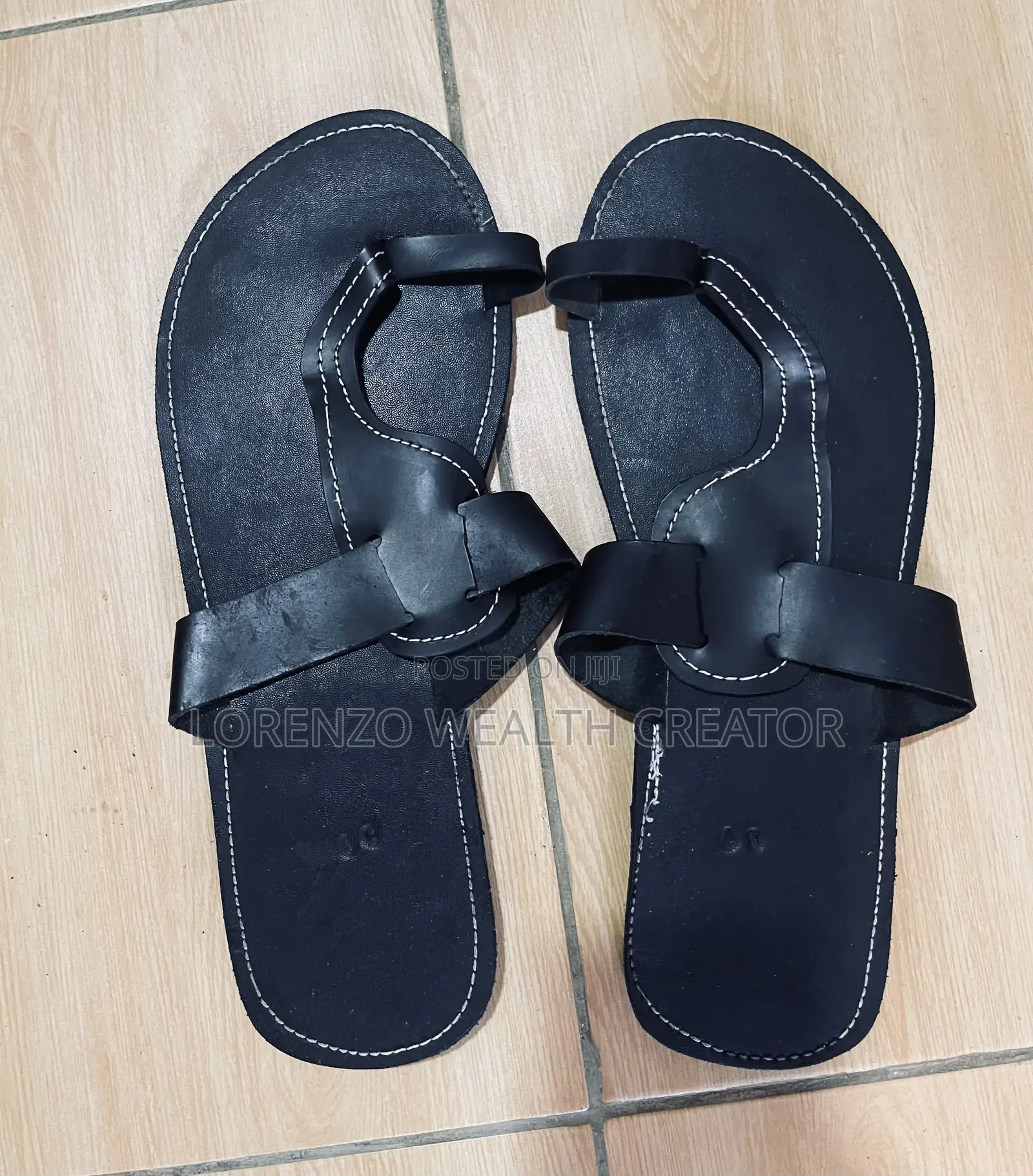 Men’S Leather Open Toe Sandals 14 Inch Size 48