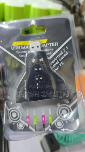 Usb Sound Card Adapter With Headphone Mic Ports