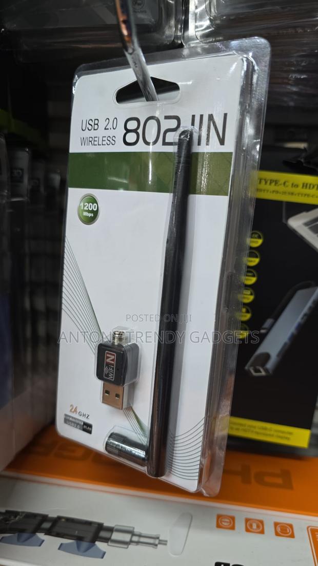 Usb Wifi Adapter 802.11n 2.4ghz For Pc Laptop - thumbnail 3