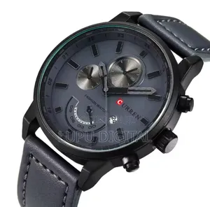 Curren Gents #8217 
Date Display 
Leather Strap