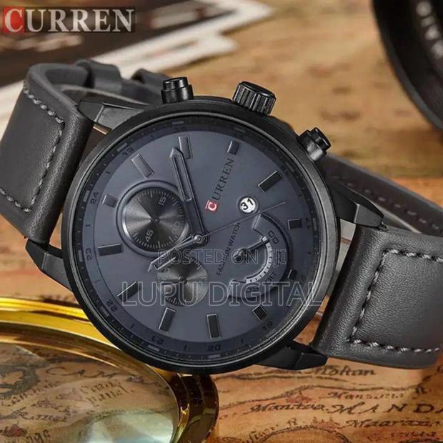 Curren Gents #8217 Date Display Leather Strap - thumbnail 4