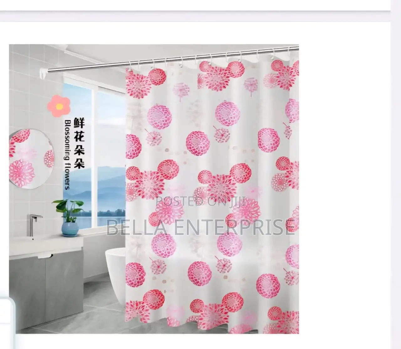 New Stockshower Curtains. 180*200cm Shower Curtains With Hooks