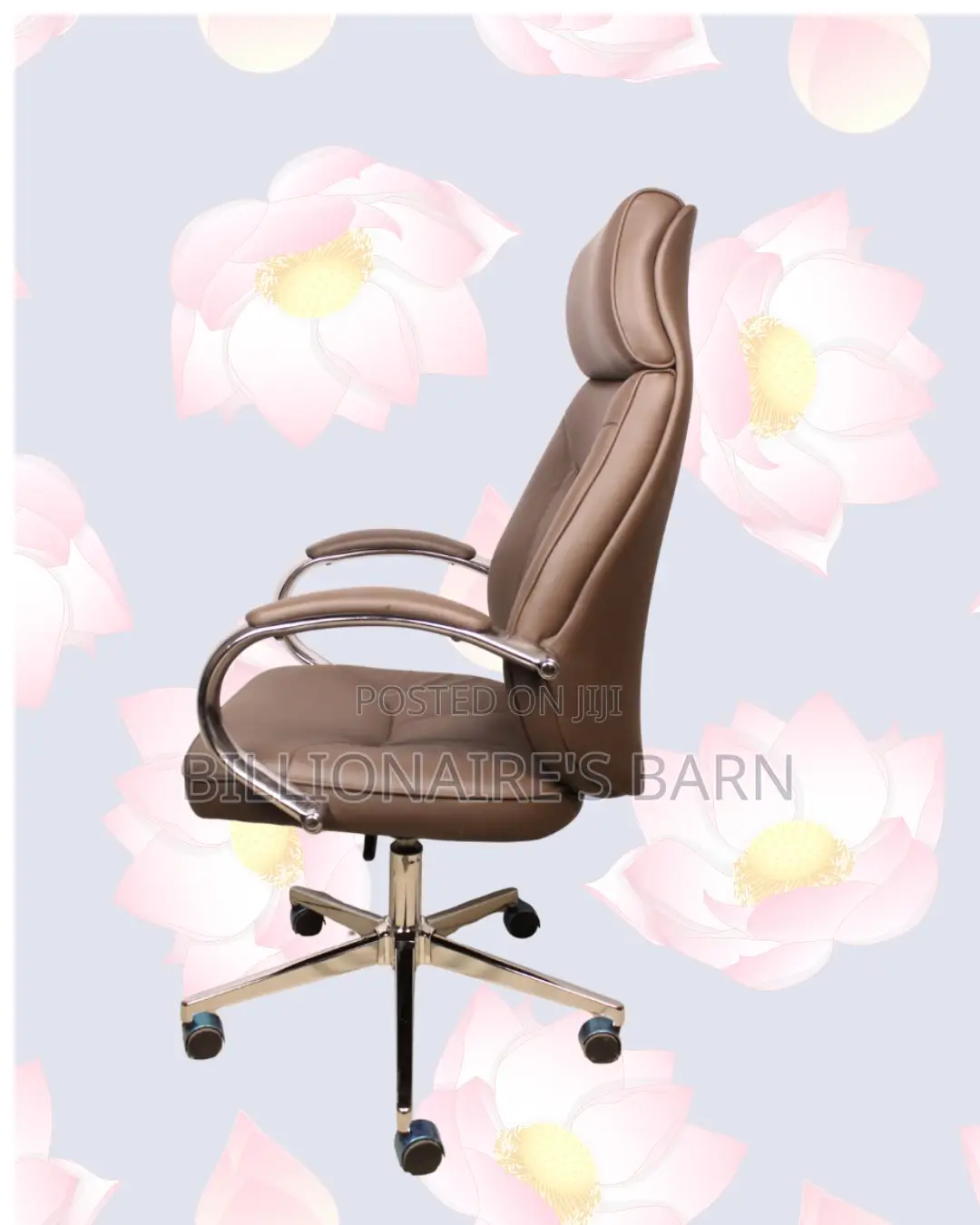 Brown Executive Office Chair | Breathable Support for Long Desk Hours
