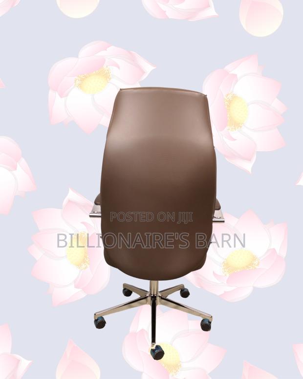 Brown Executive Office Chair | Breathable Support for Long Desk Hours - thumbnail 4