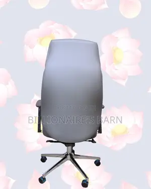 Grey Executive Office Chair | Breathable Support for Long Desk Hours |