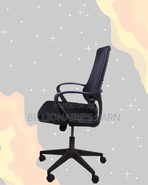 Black Mid-Back Mesh Chair | Breathable Support for Long Desk Hours |