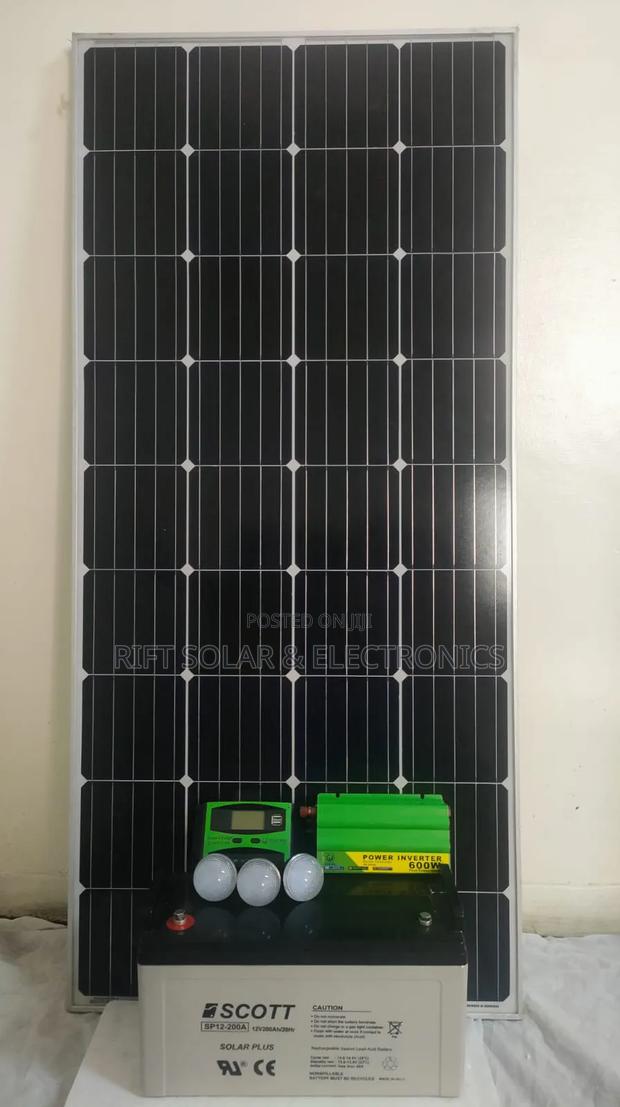 350w Home Solar - 600 Watts - 1200 Watts Inverter - 200ah Gel Battery
