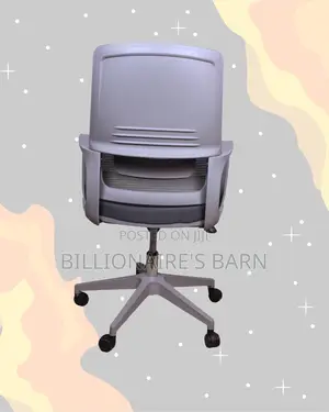 Grey Mid-Back Mesh Chair | Breathable Support for Long Desk Hours |