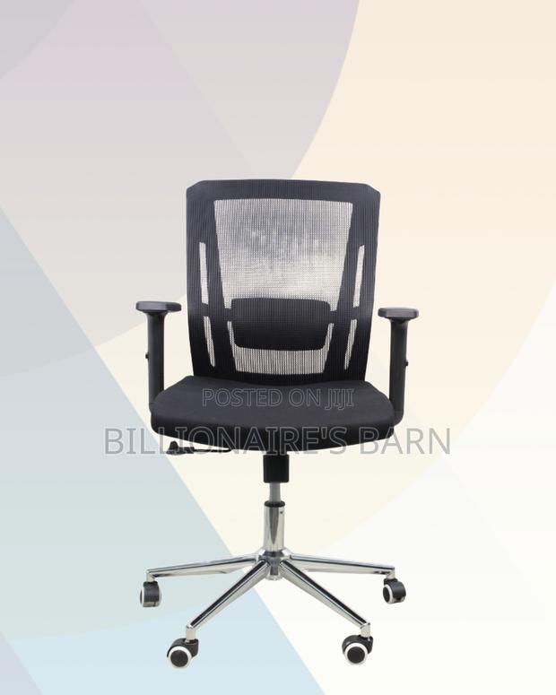 Black Origin Mesh Chair | Breathable Support for Long Desk Hours | - thumbnail 2