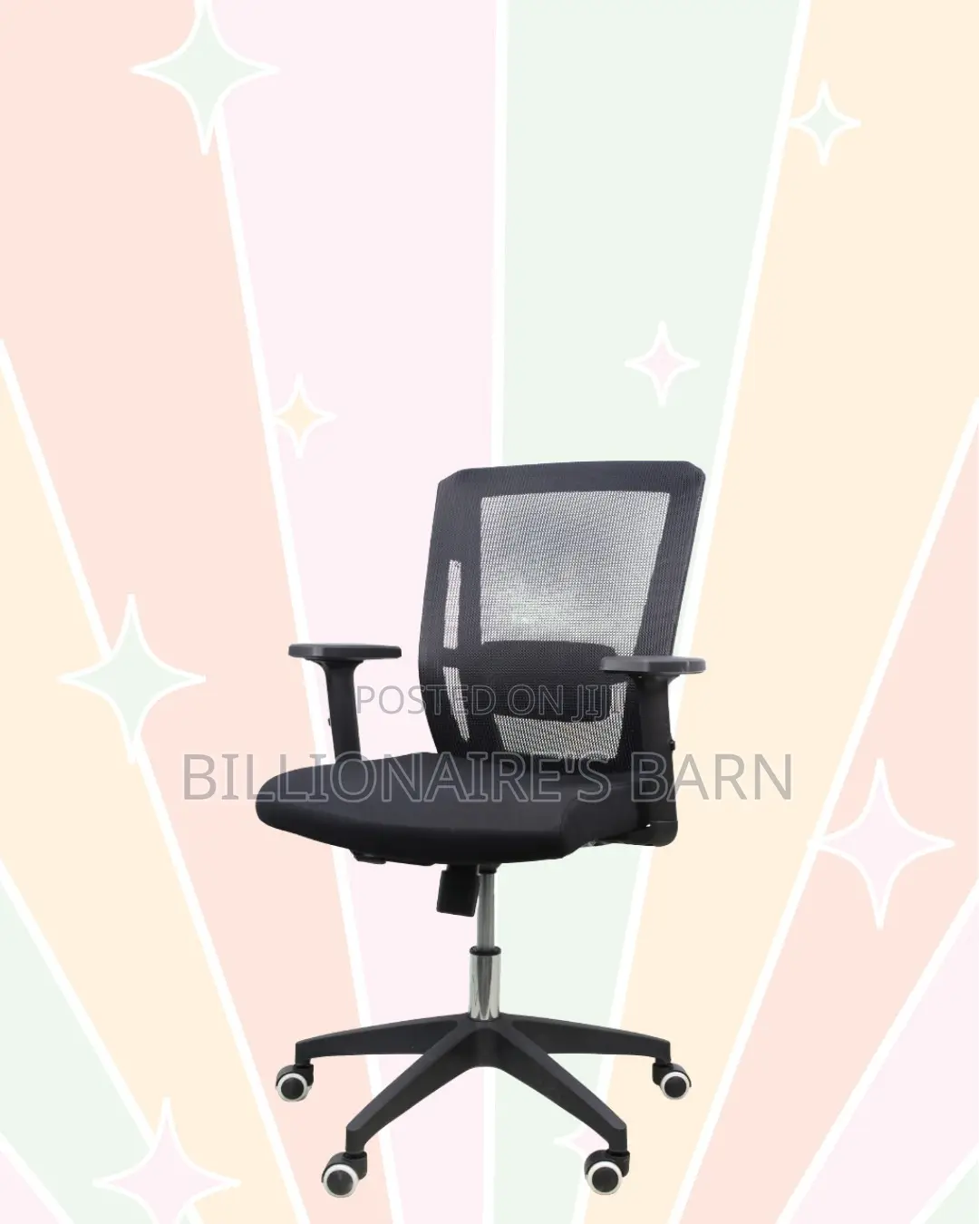 Black Origin Mesh Chair | Breathable Support for Long Desk Hours |